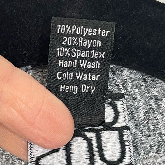 Clara SunWoo Gray Marbled Open Front Longline Cardigan Sweater Size XL - Picture 6 of 6